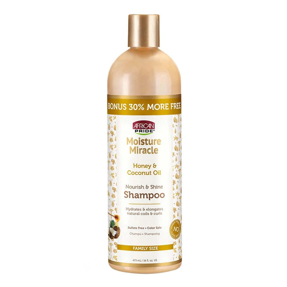 African Pride Moisture Miracle Honey & Coconut Oil Shampoo | 16oz
