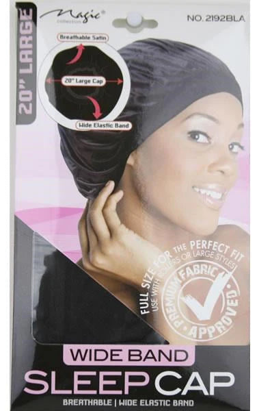 Magic Collection Wide Band Sleep Cap - Large